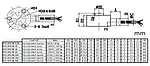 Technische Zeichnung Dynamometer Abmessungen PCE-DFG NF 20K