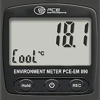 Flügelradanemometer Display