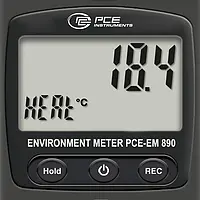 Flügelradanemometer Display