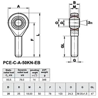 Gelenkkopf PCE-C-A-50KN-EB