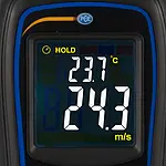 HLK-Messgerät für Windgeschwindigkeit PCE-MAM 2 Display