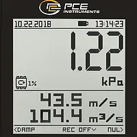 HVAC Messgerät Display