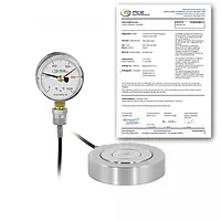 Hydraulische Kraftaufnehmer PCE-HFG 1K-E100-ICA inkl. ISO- Kalibrierzertifikat 