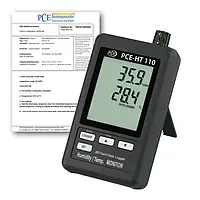 Hygrometer PCE-HT110-ICA inkl. ISO-Kalibrierzertifikat 