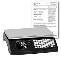 Inventurwaage PCE-TB 15C-ICA inkl. ISO-Kalibrierzertifikat 