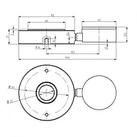 Kraftmessgerät Technische Zeichnung