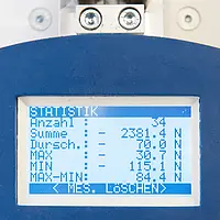 Material-Prüfstand PCE-UTS 1 Display Übersicht