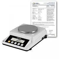 Laborwaage PCE-DMS 310-ICA inkl. ISO-Kalibrierzertifikat 