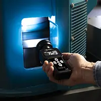 Laser-Drehzahlmesser Anwendungsbild