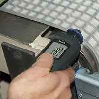 Laser-Drehzahlmesser Anwendungsbild