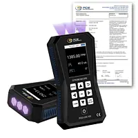 Lasermeter PCE-LES 103UV-385-ICA inkl. ISO-Kalibrierzertifikat 