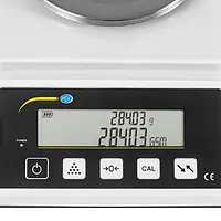 Lebensmittelwaage Display