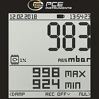 Luft-Messtechnik Display