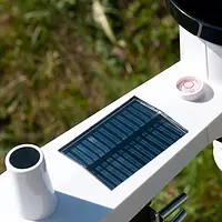 Luftfeuchtigkeitsmesser mit Außensensor Solarpanel