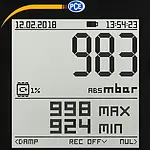 Absolutdruck-Messgerät PCE-PDA A100L Display