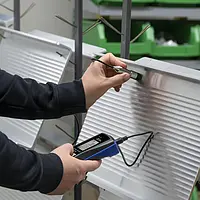 Materialdickenmessgerät Anwendungsbild