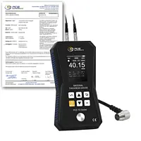 Materialdickenmessgerät PCE-TG 75A-ICA inkl. ISO-Kalibrierzertifikat 