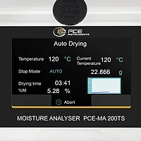 Materialfeuchtemessgerät mit Touchscreen Display