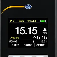 NDT Prüfgerät Display