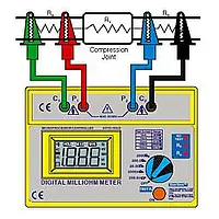 Ohmmeter hochgenaue 4- Leiter Messung
