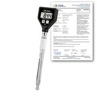 pH-Tester / pH-Messgerät PCE-PH 17-ICA inkl. ISO-Kalibrierzertifikat 