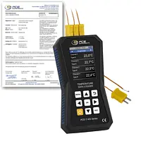 Temperaturanzeige PCE-T 420-ICA inkl. ISO-Kalibrierzertifikat 