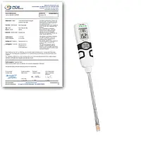 Temperaturmesser PCE-FOT 10-ICA inkl. ISO-Kalibrierzertifikat 