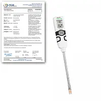 Thermometer PCE-FOT 10-ICA inkl. ISO-Kalibrierzertifikat 