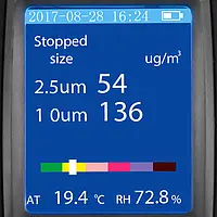 Feinstaubmessgerät PCE-MPC 10 Display