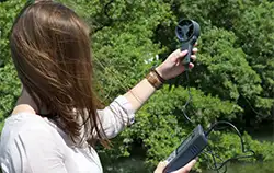 Anemometer PCE-VA 11 in gebruik.
