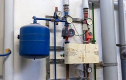 Drukmeetapparaat voor verwarmingssystemen.