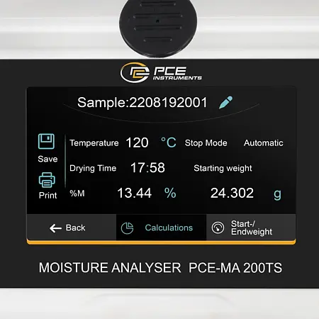 Analytische weegschaal Display