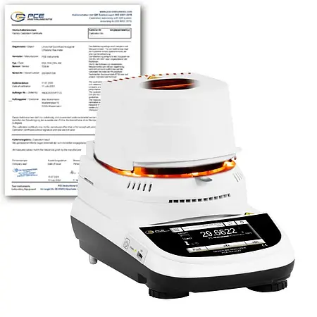 Analytische weegschaal PCE-MA 60XT-ICA incl. ISO-kalibratiecertificaat 