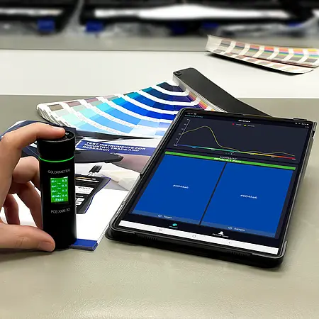 Colorimeter in gebruik