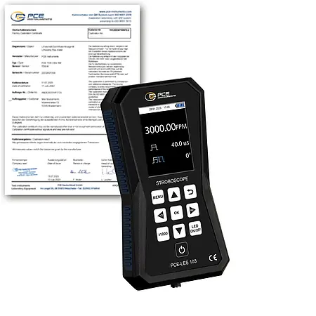 Condition monitoring /  conditiebewaking PCE-LES 103-ICA incl. ISO-kalibratiecertificaat 