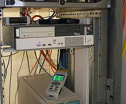 De datalogger PCE-T390 in gebruik