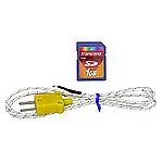 Met de RS-232-kabel en de extra software kunt u de door de contactthermometer verkregen waarden in realtime registreren en evalueren.