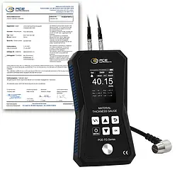 Diktemeter PCE-TG 150A HT-ICA incl. ISO-kalibratiecertificaat
