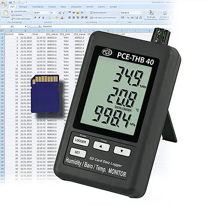 Thermo-hygro-luchtdrukmeter PCE-THB 40