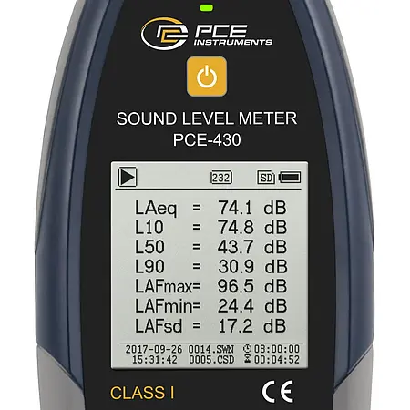 Geluidsmeter Display