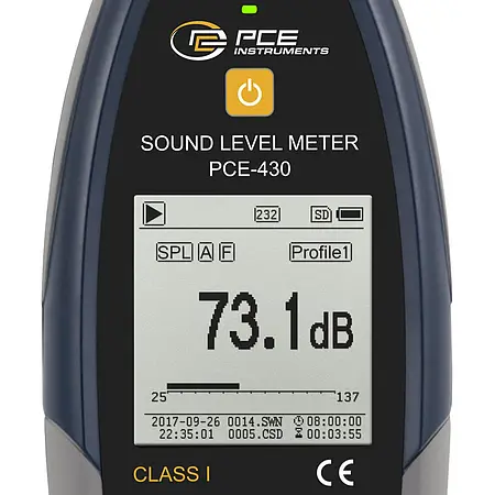Geluidsmeter Display
