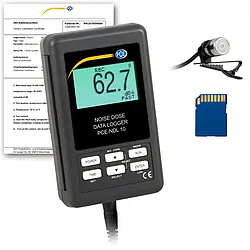 Geluidsmeter PCE-NDL 10-ICA incl. ISO-kalibratiecertificaat