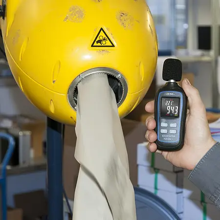 Geluidsniveaumeter Toepassingsfoto