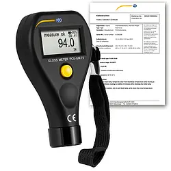 Glansgraadmeter PCE-GM 75-ICA incl. ISO-kalibratiecertificaat 