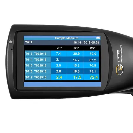 Glansmeter PCE-PGM 100 display