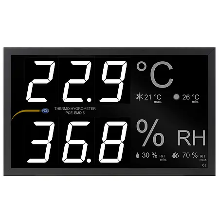 Voorkant hygrometer 