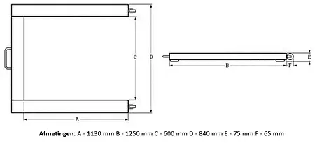 IJkbare weegschaal PCE-SD 1500U SST