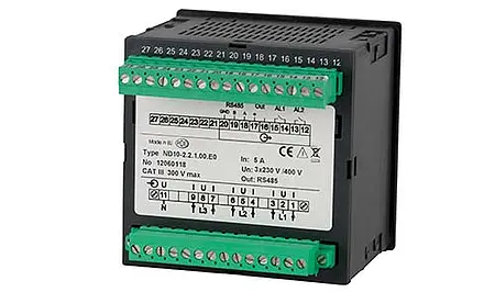 Inbouw energiemeter PCE-ND10 achterkant