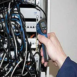 Nog een voorbeeld van de contactloze thermometer PCE-777 in gebruik