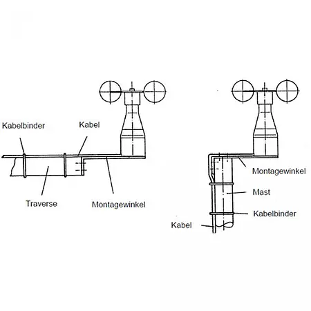 Inbouw impulsteller Technische tekening